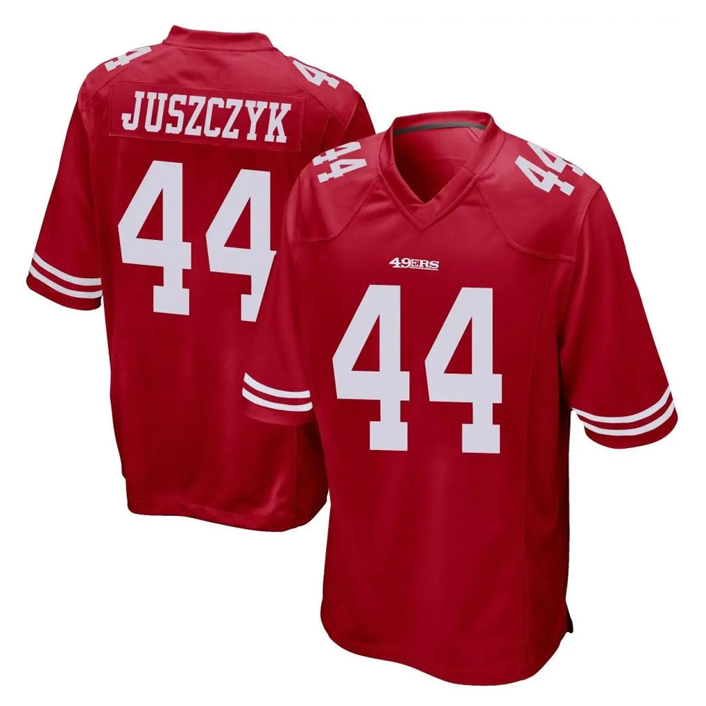 Choea SF.49ers #44 Kyle Juszczyk Player Red Home Game Stitched Jerseys