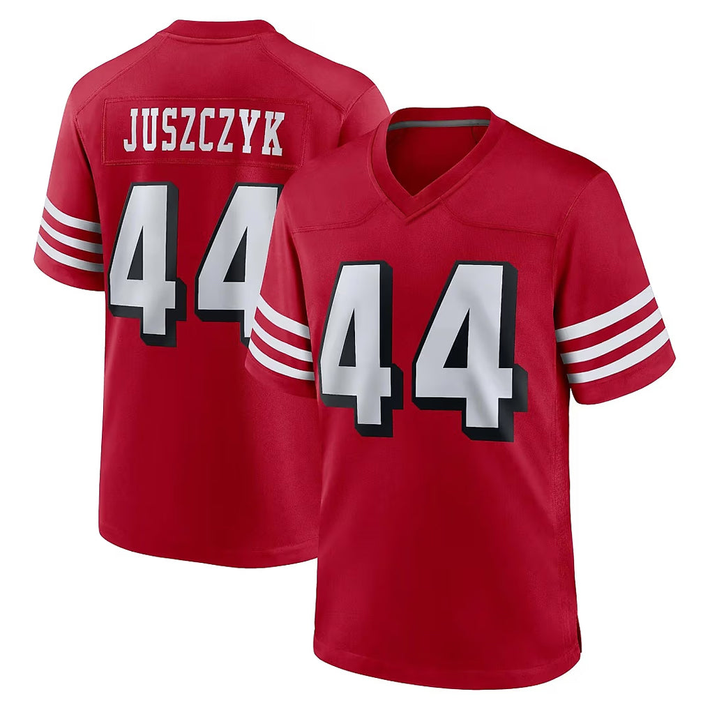 Choea SF.49ers #44 Kyle Juszczyk Player Red Limited Alternate Home Game Stitched Jerseys