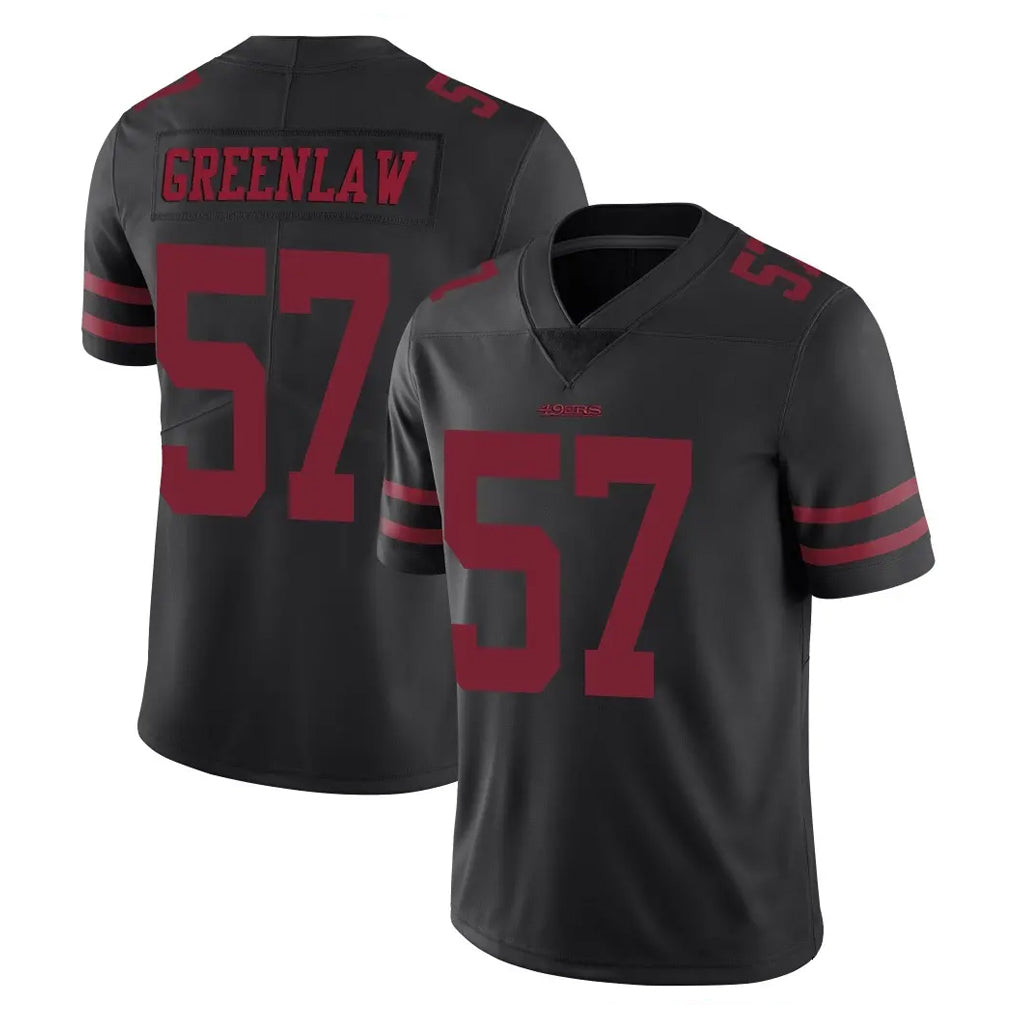Choea SF.49ers #57 Dre Greenlaw Player Black Alternate Limited Vapor Untouchable Home Game Stitched Jerseys