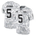 Choea SF.49ers #5 Mike Evans Player Arctic Camo Limited Salute To Service Home Game Stitched Jerseys