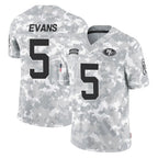 Choea SF.49ers #5 Mike Evans Player Arctic Camo Limited Salute To Service Home Game Stitched Jerseys