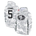 Choea SF.49ers #5 Mike Evans Player Arctic Camo Limited Salute to Service Pullover Hoodies Game Stitched Jerseys