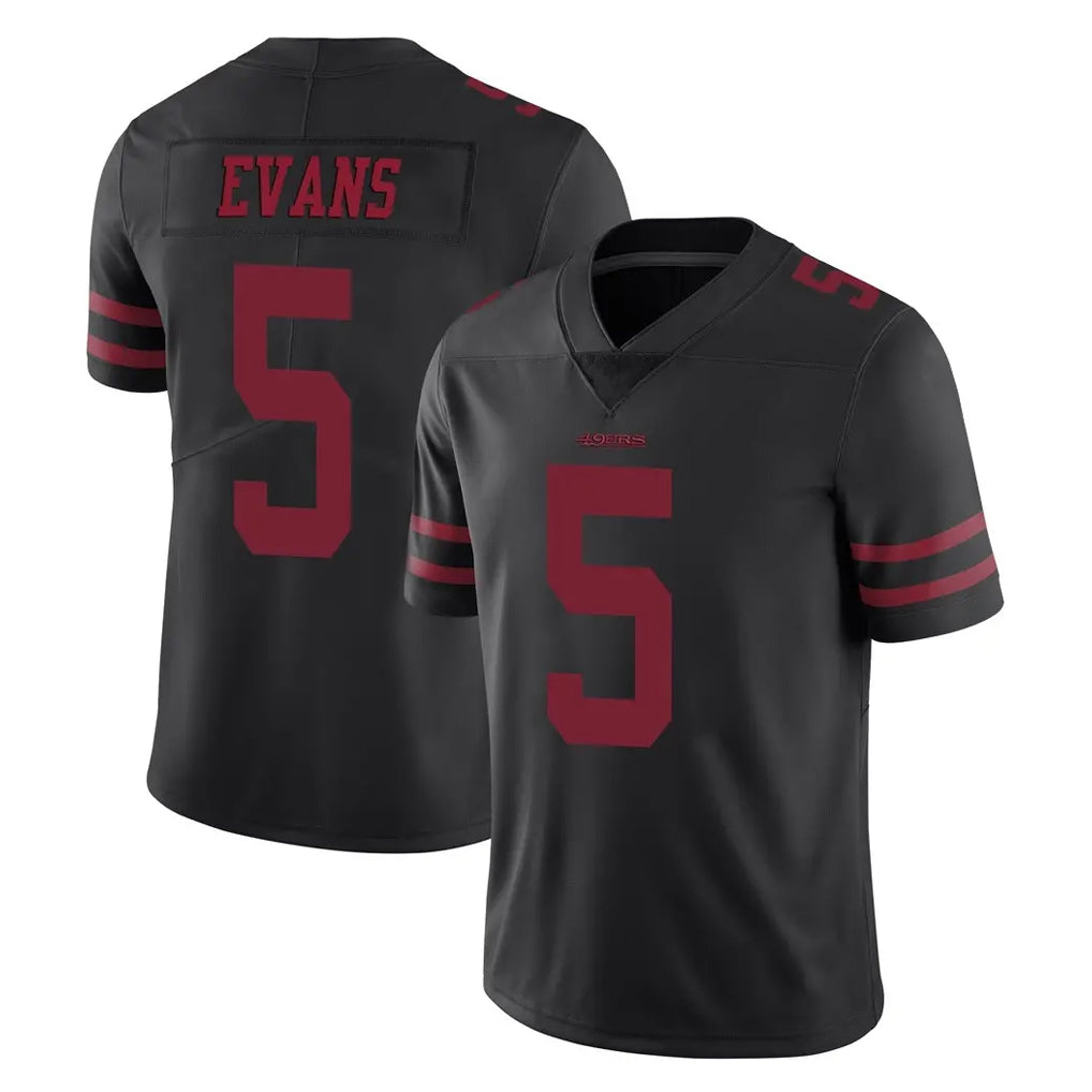 Choea SF.49ers #5 Mike Evans Player Black Alternate Limited Vapor Untouchable Home Game Stitched Jerseys