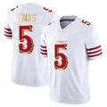Choea SF.49ers #5 Mike Evans Player White 2025 Rivalries Collection Game Limited Stitched Jerseys