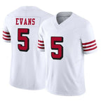 Choea SF.49ers #5 Mike Evans Player White Limited Alternate Vapor F.U.S.E. Home Game Stitched Jerseys