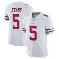 Choea SF.49ers #5 Mike Evans Player White Limited Vapor Untouchable Home Game Stitched Jerseys