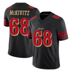 Choea SF.49ers #68 Colton McKivitz Player Black Limited Rivalries Collection Home Game Stitched Jerseys