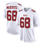 Choea SF.49ers #68 Colton McKivitz Player White Fashion Home Game Stitched Jerseys
