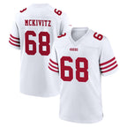Choea SF.49ers #68 Colton McKivitz Player White Game Home Stitched Jerseys