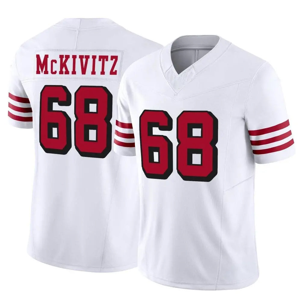 Choea SF.49ers #68 Colton McKivitz Player White Limited Alternate Vapor F.U.S.E. Home Game Stitched Jerseys