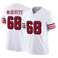 Choea SF.49ers #68 Colton McKivitz Player White Limited Alternate Vapor F.U.S.E. Home Game Stitched Jerseys