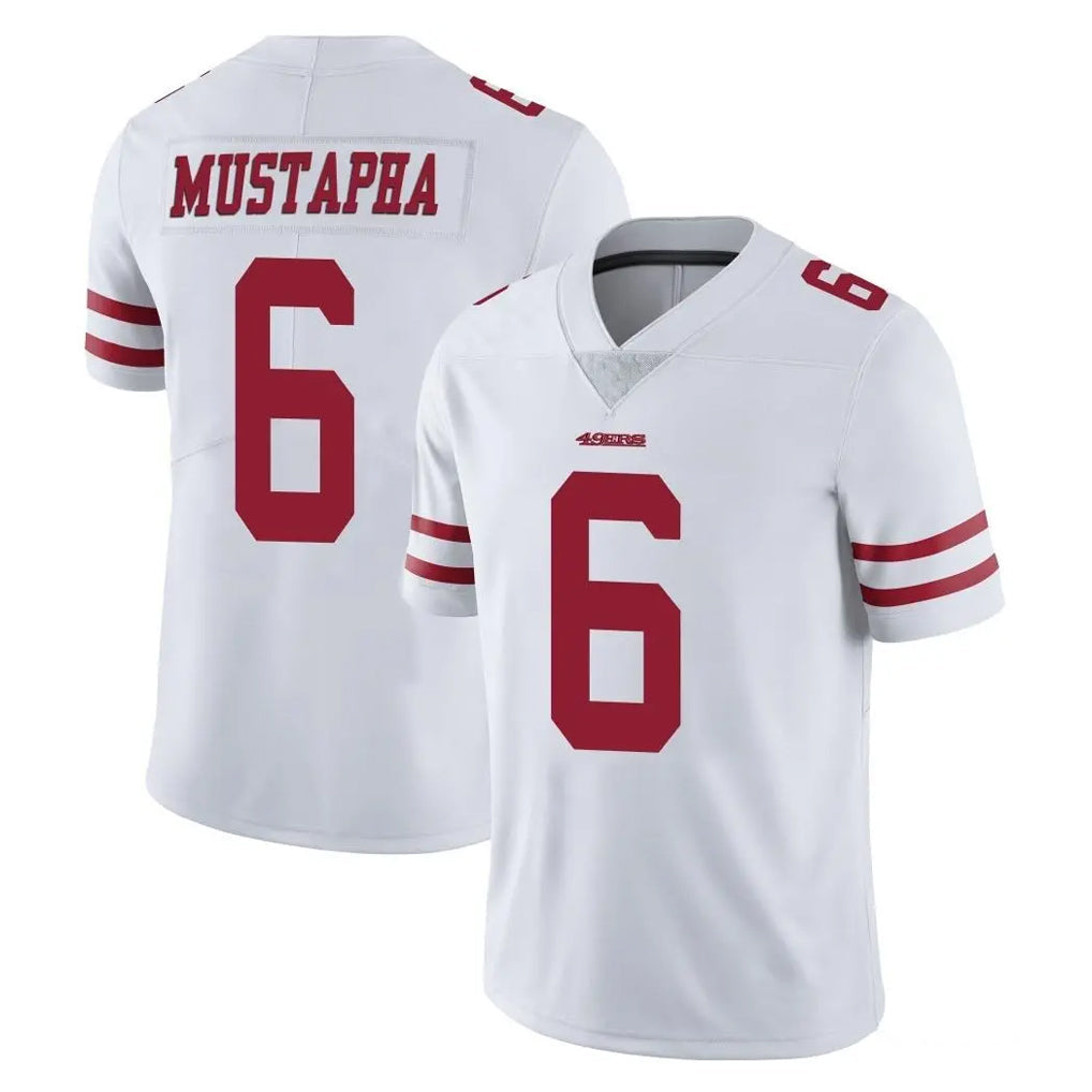 Choea SF.49ers #6 Malik Mustapha Player White Limited Vapor Untouchable Home Game Stitched Jerseys