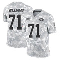 Choea SF.49ers #71 Trent Williams Player Arctic Camo Limited Salute To Service Home Game Stitched Jerseys