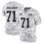 Choea SF.49ers #71 Trent Williams Player Arctic Camo Limited Salute To Service Home Game Stitched Jerseys