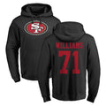 Choea SF.49ers #71 Trent Williams Player Black LOGO Pullover Hoodies Home Game Stitched Jerseys