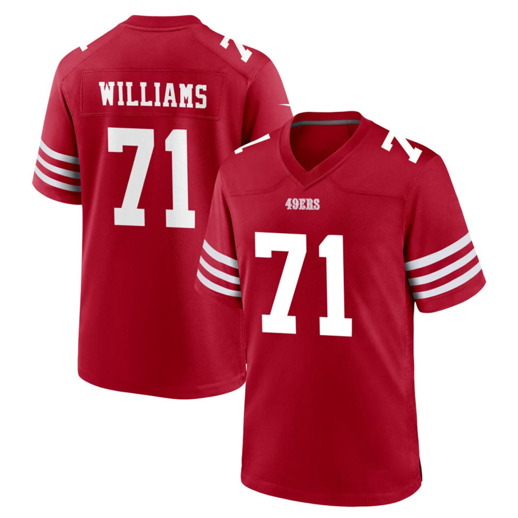 Choea SF.49ers #71 Trent Williams Player Red Game Home Stitched Jerseys