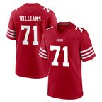Choea SF.49ers #71 Trent Williams Player Red Game Home Stitched Jerseys
