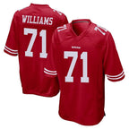 Choea SF.49ers #71 Trent Williams Player Red Home Game Stitched Jerseys