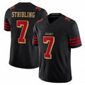 Choea SF.49ers #7 De'Zhaun Stribling Player Black Limited Rivalries Collection Home Game Stitched Jerseys