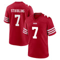 Choea SF.49ers #7 De'Zhaun Stribling Player Red Game Home Stitched Jerseys