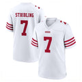Choea SF.49ers #7 De'Zhaun Stribling Player White Game Home Stitched Jerseys