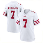 Choea SF.49ers #7 De'Zhaun Stribling Player White Game Home Stitched Jerseys