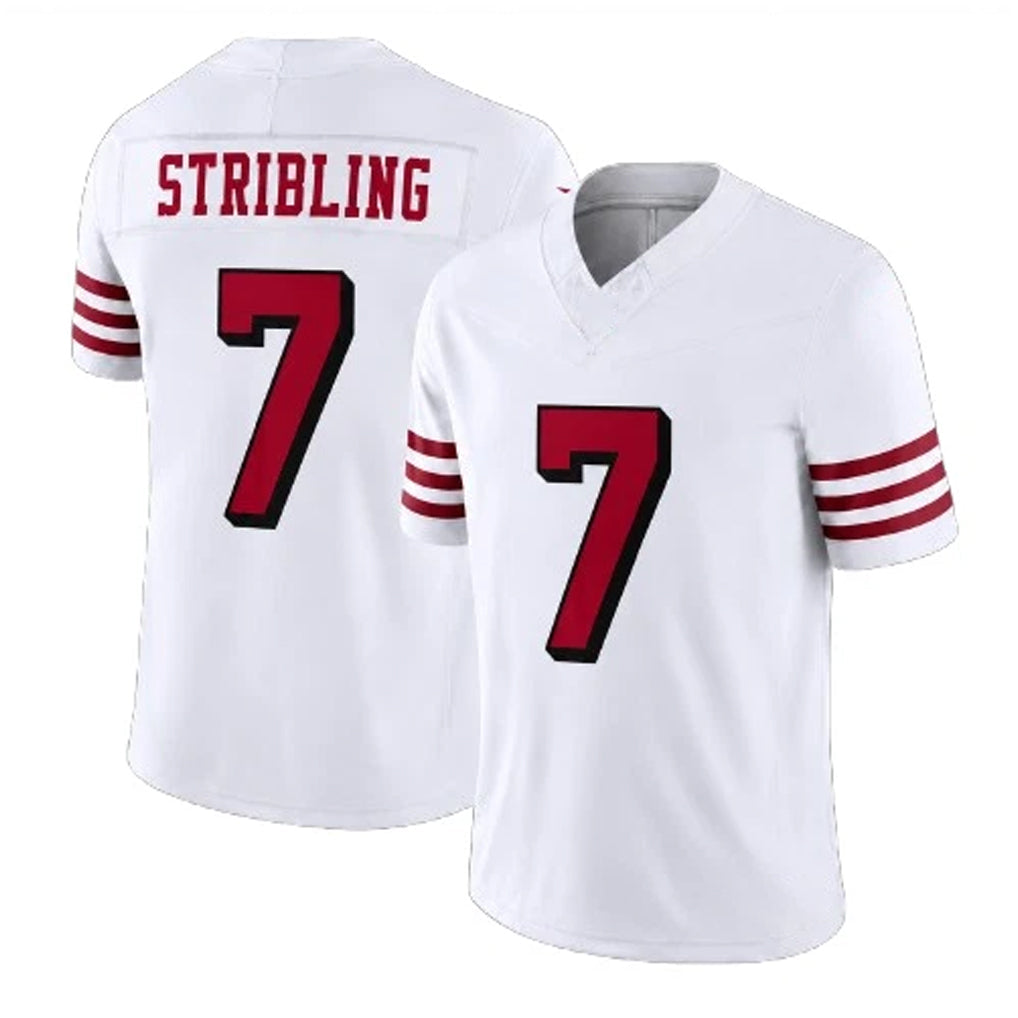 Choea SF.49ers #7 De'Zhaun Stribling Player White Limited Alternate Vapor F.U.S.E. Home Game Stitched Jerseys