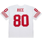 Choea SF.49ers #80 Jerry Rice Mitchell & Ness White 1994 Legacy Replica Jersey