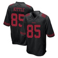 Choea SF.49ers #85 George Kittle Player Black Alternate Home Game Stitched Jerseys