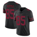 Choea SF.49ers #85 George Kittle Player Black Alternate Limited Vapor Untouchable Home Game Stitched Jerseys