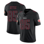 Choea SF.49ers #85 George Kittle Player Black Impact Limited Home Game Stitched Jerseys