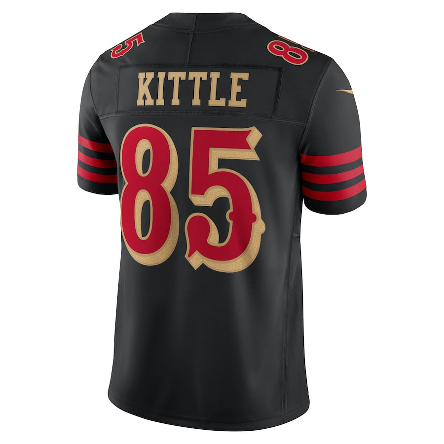 Choea SF.49ers #85 George Kittle Player Rivalries Collection Vapor Limited Black Stitched Jersey