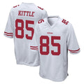 Choea SF.49ers #85 George Kittle Player White Home Game Stitched Jerseys