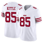 Choea SF.49ers #85 George Kittle Player White Limited Vapor F.U.S.E. Home Game Stitched Jerseys