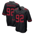 Choea SF.49ers #92 Osa Odighizuwa Player Black Alternate Home Game Stitched Jerseys