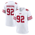 Choea SF.49ers #92 Osa Odighizuwa Player White Game Home Stitched Jerseys