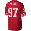 Choea SF.49ers #97 Bryant Young Mitchell & Ness Scarlet Legacy Replica Jersey