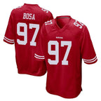 Choea SF.49ers #97 Nick Bosa Player Red Home Game Stitched Jerseys