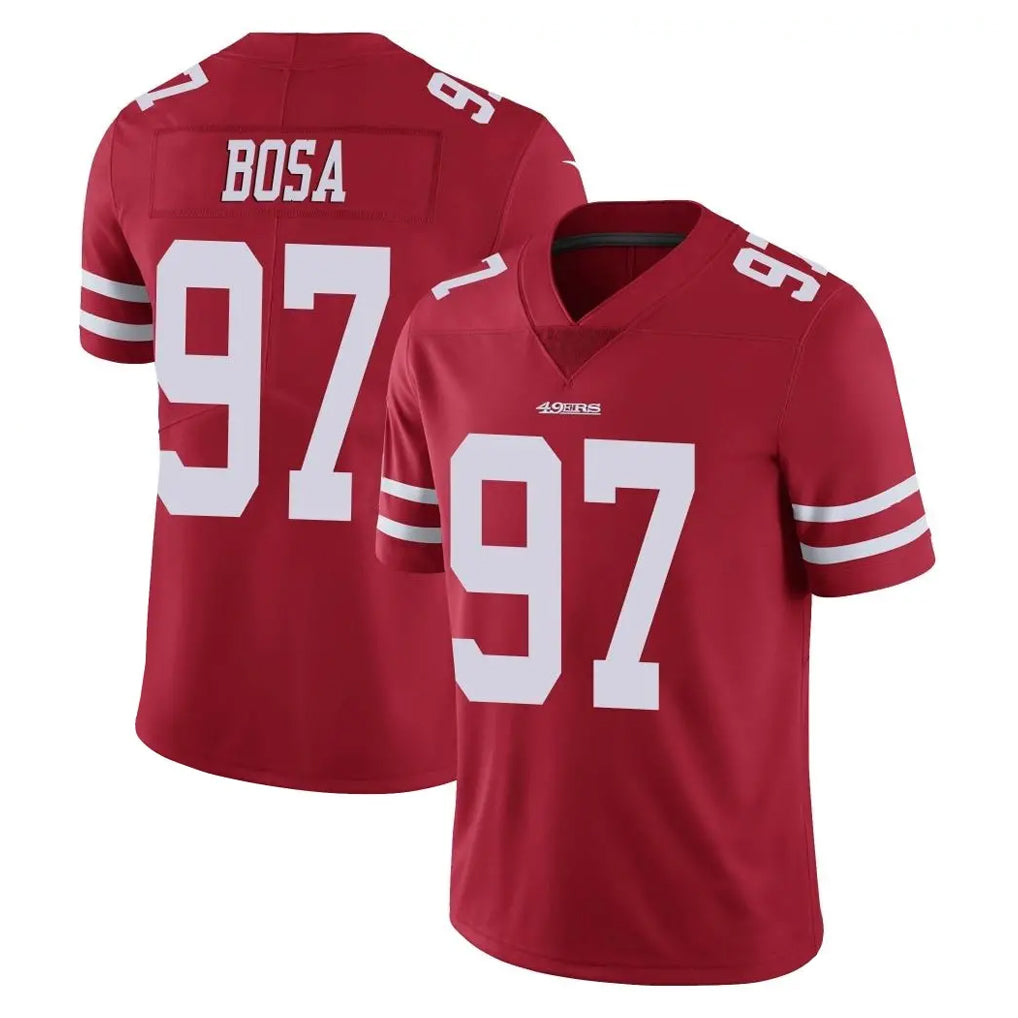 Choea SF.49ers #97 Nick Bosa Player Red Limited Vapor Untouchable Home Game Stitched Jerseys