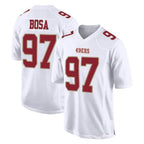 Choea SF.49ers #97 Nick Bosa Player White Fashion Home Game Stitched Jerseys