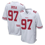 Choea SF.49ers #97 Nick Bosa Player White Home Game Stitched Jerseys