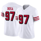 Choea SF.49ers #97 Nick Bosa Player White Limited Alternate Vapor F.U.S.E. Home Game Stitched Jerseys