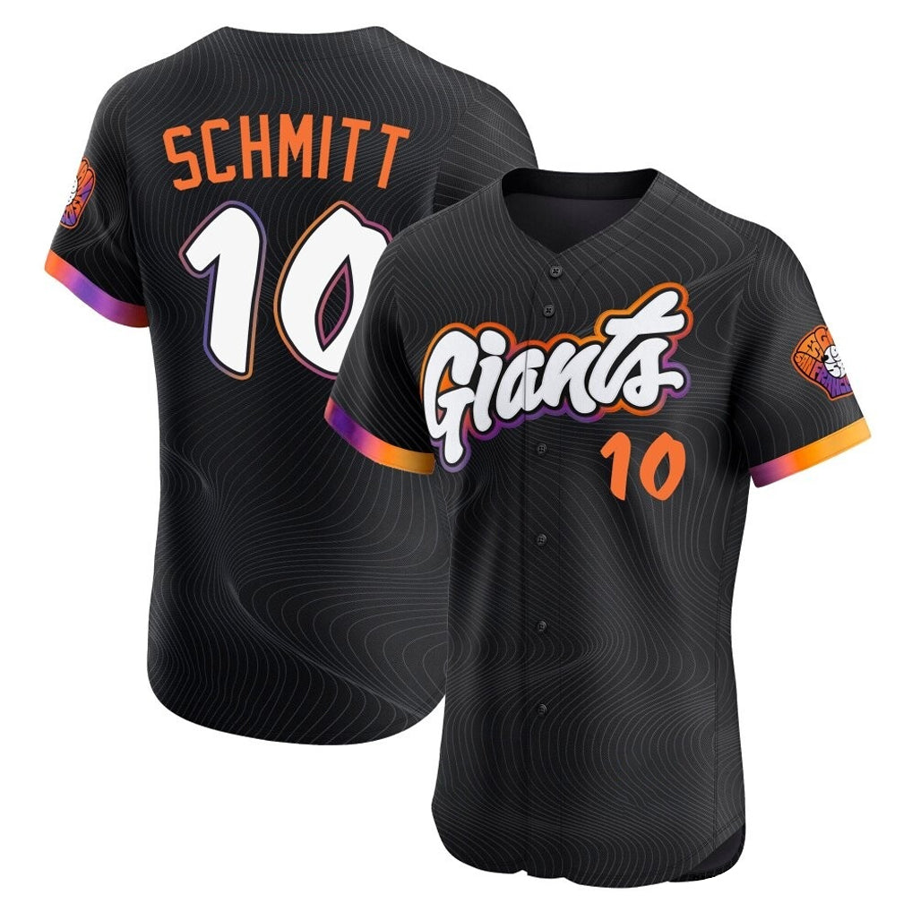 Choea SF.Giants #10 Casey Schmitt Player Black 2025 City Connect Home Limited Elite Stitched Jerseys