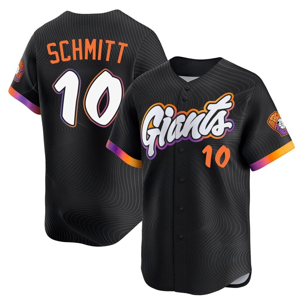 Choea SF.Giants #10 Casey Schmitt Player Black 2025 City Connect Home Limited Stitched Jerseys