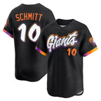 Choea SF.Giants #10 Casey Schmitt Player Black 2025 City Connect Home Limited Stitched Jerseys