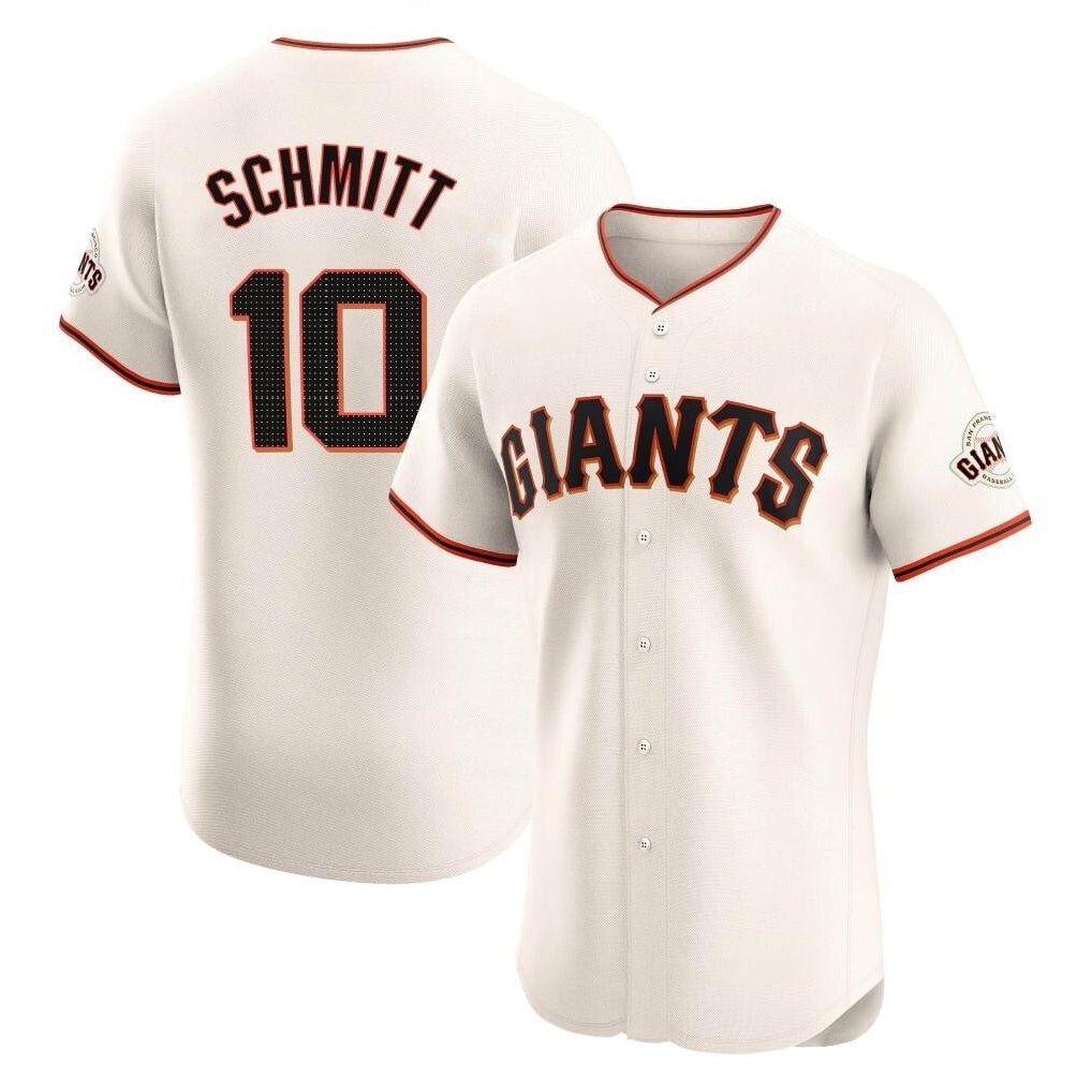 Choea SF.Giants #10 Casey Schmitt Player Cream Home Limited Elite Stitched Jerseys
