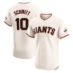 Choea SF.Giants #10 Casey Schmitt Player Cream Home Limited Elite Stitched Jerseys