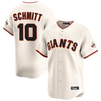 Choea SF.Giants #10 Casey Schmitt Player Cream Home Limited Stitched Jerseys
