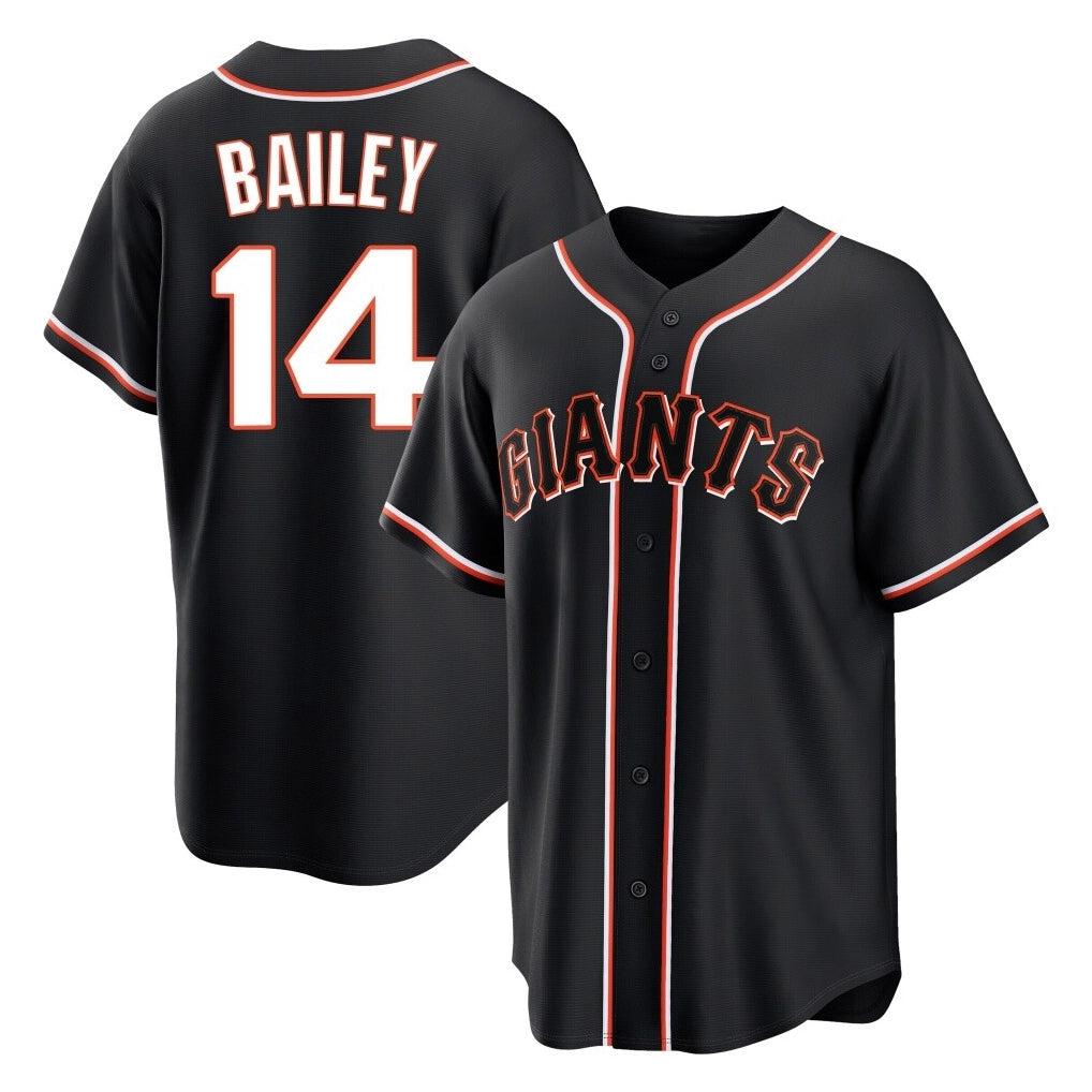 Choea SF.Giants #14 Patrick Bailey Player Black Fashion Out Home Limited Stitched Jerseys