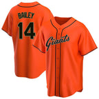 Choea SF.Giants #14 Patrick Bailey Player Orange Home Game Stitched Jerseys